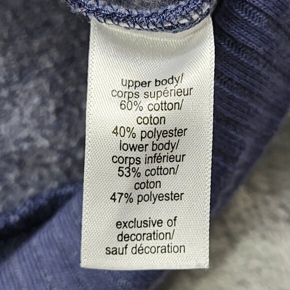 Maurices Sweatshirt XL Blue Knit Mixer Crew Neck Pullover Cotton Blend Casual - Picture 6 of 11